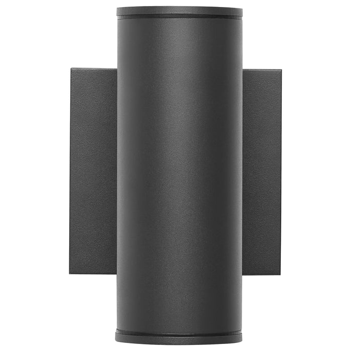 SATCO/NUVO 10W 1-Light Small LED Wall Sconce CCT Selectable 3000K/4000K/5000K 90 CRI Non-Dimmable 120-277V Up Or Down Installation Black (65-1751)