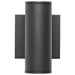 SATCO/NUVO 10W 1-Light Small LED Wall Sconce CCT Selectable 3000K/4000K/5000K 90 CRI Non-Dimmable 120-277V Up Or Down Installation Black (65-1751)