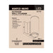 SATCO/NUVO 10W 1-Light Small LED Wall Sconce CCT Selectable 3000K/4000K/5000K 90 CRI Non-Dimmable 120-277V Up Or Down Installation Black (65-1751)
