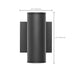 SATCO/NUVO 10W 1-Light Small LED Wall Sconce CCT Selectable 3000K/4000K/5000K 90 CRI Non-Dimmable 120-277V Up Or Down Installation Black (65-1751)