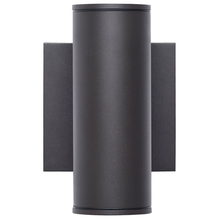 SATCO/NUVO 10W 1-Light Small LED Wall Sconce CCT Selectable 3000K/4000K/5000K 90 CRI Non-Dimmable 120-277V Up Or Down Installation Dark Bronze (65-1752)