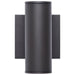 SATCO/NUVO 10W 1-Light Small LED Wall Sconce CCT Selectable 3000K/4000K/5000K 90 CRI Non-Dimmable 120-277V Up Or Down Installation Dark Bronze (65-1752)