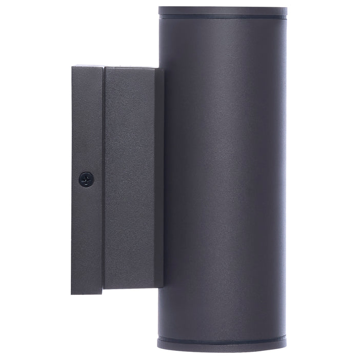 SATCO/NUVO 10W 1-Light Small LED Wall Sconce CCT Selectable 3000K/4000K/5000K 90 CRI Non-Dimmable 120-277V Up Or Down Installation Dark Bronze (65-1752)