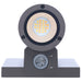 SATCO/NUVO 10W 1-Light Small LED Wall Sconce CCT Selectable 3000K/4000K/5000K 90 CRI Non-Dimmable 120-277V Up Or Down Installation Dark Bronze (65-1752)