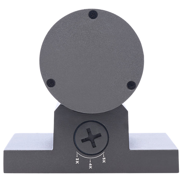 SATCO/NUVO 10W 1-Light Small LED Wall Sconce CCT Selectable 3000K/4000K/5000K 90 CRI Non-Dimmable 120-277V Up Or Down Installation Dark Bronze (65-1752)