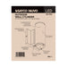 SATCO/NUVO 10W 1-Light Small LED Wall Sconce CCT Selectable 3000K/4000K/5000K 90 CRI Non-Dimmable 120-277V Up Or Down Installation Dark Bronze (65-1752)