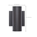 SATCO/NUVO 10W 1-Light Small LED Wall Sconce CCT Selectable 3000K/4000K/5000K 90 CRI Non-Dimmable 120-277V Up Or Down Installation Dark Bronze (65-1752)