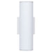 SATCO/NUVO 10W 1-Light Medium LED Wall Sconce CCT Selectable 3000K/4000K/5000K 90 CRI Non-Dimmable 120-277V Up Or Down Installation White (65-1753)