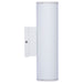 SATCO/NUVO 10W 1-Light Medium LED Wall Sconce CCT Selectable 3000K/4000K/5000K 90 CRI Non-Dimmable 120-277V Up Or Down Installation White (65-1753)