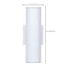 SATCO/NUVO 10W 1-Light Medium LED Wall Sconce CCT Selectable 3000K/4000K/5000K 90 CRI Non-Dimmable 120-277V Up Or Down Installation White (65-1753)