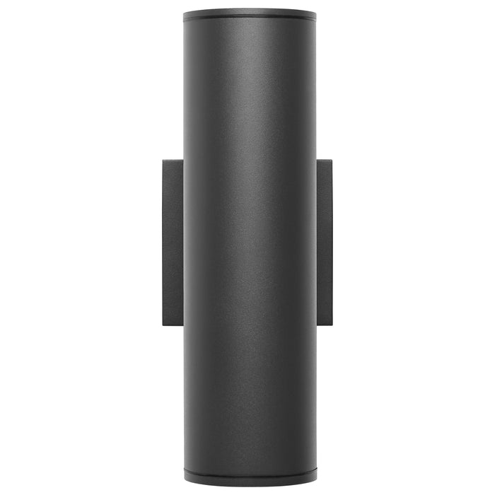 SATCO/NUVO 10W 1-Light Medium LED Wall Sconce CCT Selectable 3000K/4000K/5000K 90 CRI Non-Dimmable 120-277V Up Or Down Installation Black (65-1754)