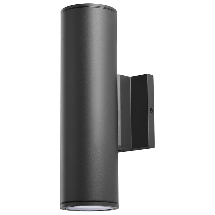 SATCO/NUVO 10W 1-Light Medium LED Wall Sconce CCT Selectable 3000K/4000K/5000K 90 CRI Non-Dimmable 120-277V Up Or Down Installation Black (65-1754)