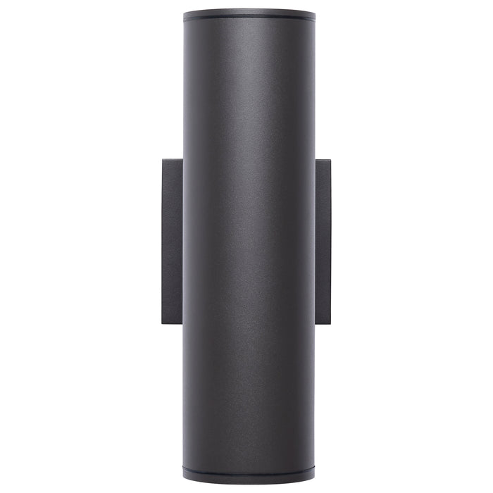 SATCO/NUVO 10W 1-Light Medium LED Wall Sconce CCT Selectable 3000K/4000K/5000K 90 CRI Non-Dimmable 120-277V Up Or Down Installation Dark Bronze (65-1755)