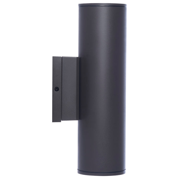 SATCO/NUVO 10W 1-Light Medium LED Wall Sconce CCT Selectable 3000K/4000K/5000K 90 CRI Non-Dimmable 120-277V Up Or Down Installation Dark Bronze (65-1755)