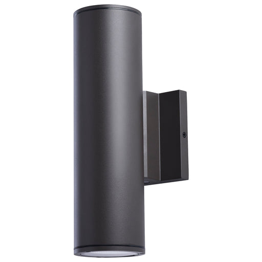 SATCO/NUVO 10W 1-Light Medium LED Wall Sconce CCT Selectable 3000K/4000K/5000K 90 CRI Non-Dimmable 120-277V Up Or Down Installation Dark Bronze (65-1755)