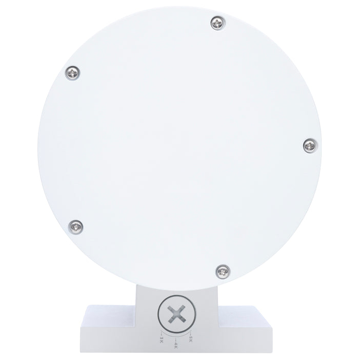 SATCO/NUVO 20W 1-Light Large LED Wall Sconce CCT Selectable 3000K/4000K/5000K 90 CRI Non-Dimmable 120-277V Up Or Down Installation White (65-1756)