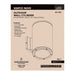 SATCO/NUVO 20W 1-Light Large LED Wall Sconce CCT Selectable 3000K/4000K/5000K 90 CRI Non-Dimmable 120-277V Up Or Down Installation White (65-1756)