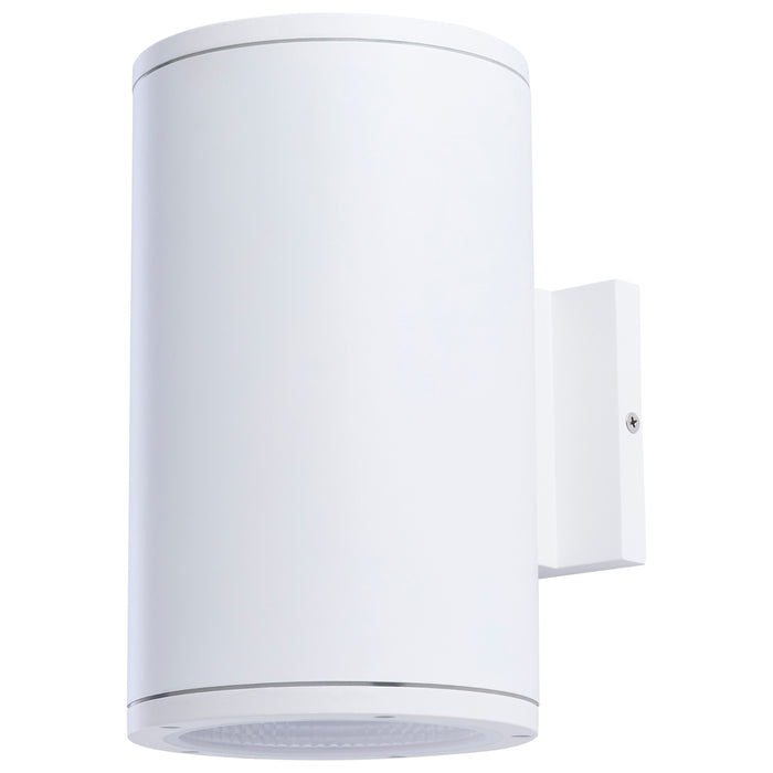 SATCO/NUVO 20W 1-Light Large LED Wall Sconce CCT Selectable 3000K/4000K/5000K 90 CRI Non-Dimmable 120-277V Up Or Down Installation White (65-1756)