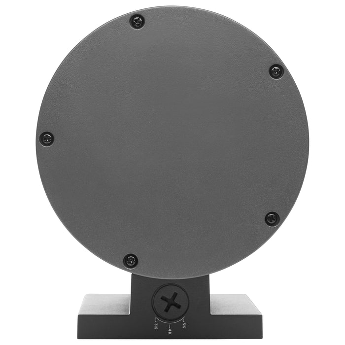 SATCO/NUVO 20W 1-Light Large LED Wall Sconce CCT Selectable 3000K/4000K/5000K 90 CRI Non-Dimmable 120-277V Up Or Down Installation Black (65-1757)