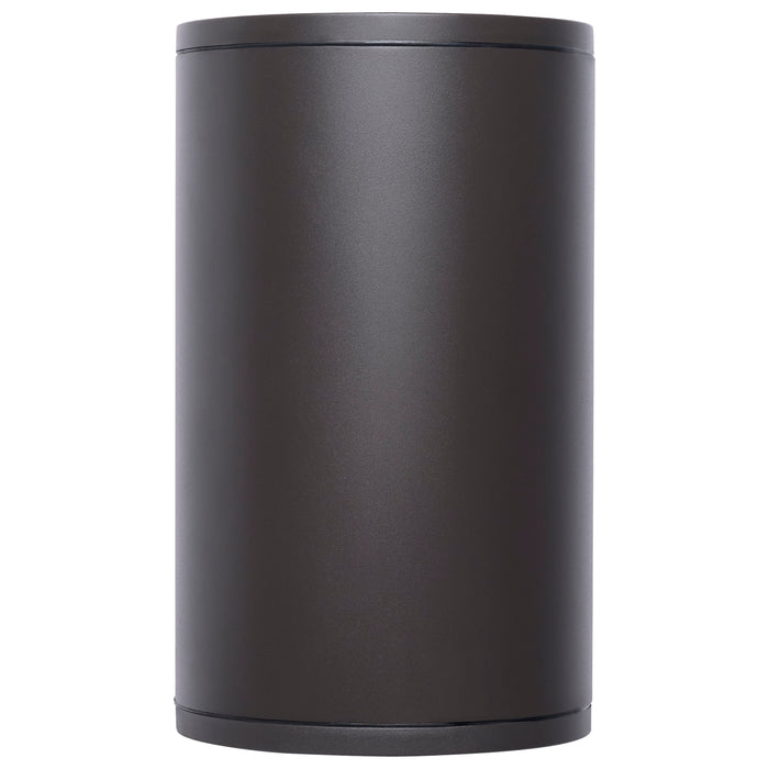 SATCO/NUVO 20W 1-Light Large LED Wall Sconce CCT Selectable 3000K/4000K/5000K 90 CRI Non-Dimmable 120-277V Up Or Down Installation Dark Bronze (65-1758)