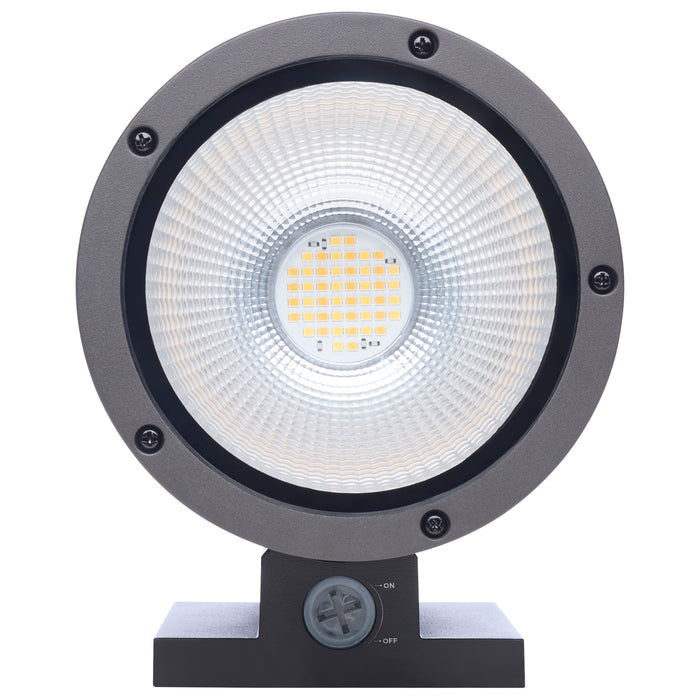 SATCO/NUVO 20W 1-Light Large LED Wall Sconce CCT Selectable 3000K/4000K/5000K 90 CRI Non-Dimmable 120-277V Up Or Down Installation Dark Bronze (65-1758)