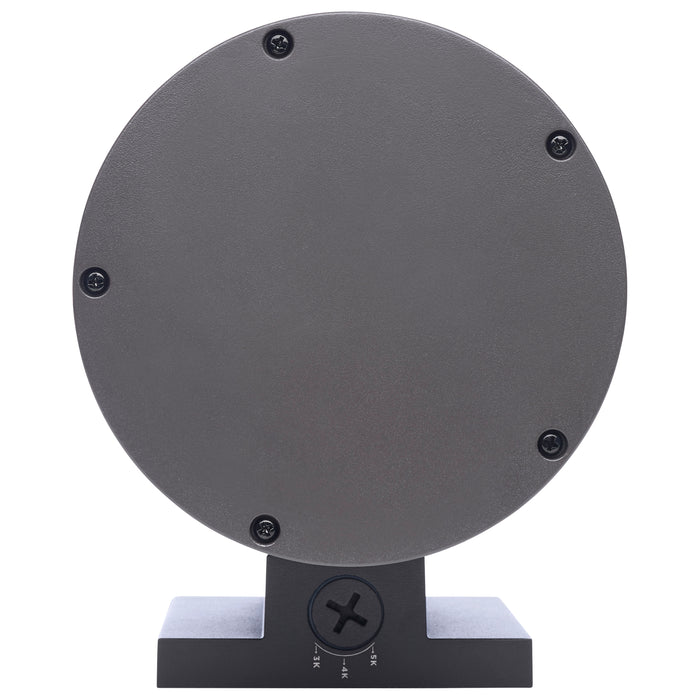 SATCO/NUVO 20W 1-Light Large LED Wall Sconce CCT Selectable 3000K/4000K/5000K 90 CRI Non-Dimmable 120-277V Up Or Down Installation Dark Bronze (65-1758)