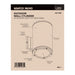 SATCO/NUVO 20W 1-Light Large LED Wall Sconce CCT Selectable 3000K/4000K/5000K 90 CRI Non-Dimmable 120-277V Up Or Down Installation Dark Bronze (65-1758)