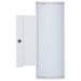 SATCO/NUVO 10W 2-Light Small LED Wall Sconce CCT Selectable 3000K/4000K/5000K 90 CRI Non-Dimmable 120-277V Up And Down Installation White (65-1759)