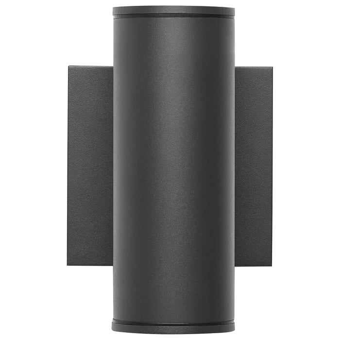 SATCO/NUVO 10W 2-Light Small LED Wall Sconce CCT Selectable 3000K/4000K/5000K 90 CRI Non-Dimmable 120-277V Up And Down Installation Black (65-1760)