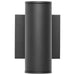 SATCO/NUVO 10W 2-Light Small LED Wall Sconce CCT Selectable 3000K/4000K/5000K 90 CRI Non-Dimmable 120-277V Up And Down Installation Black (65-1760)