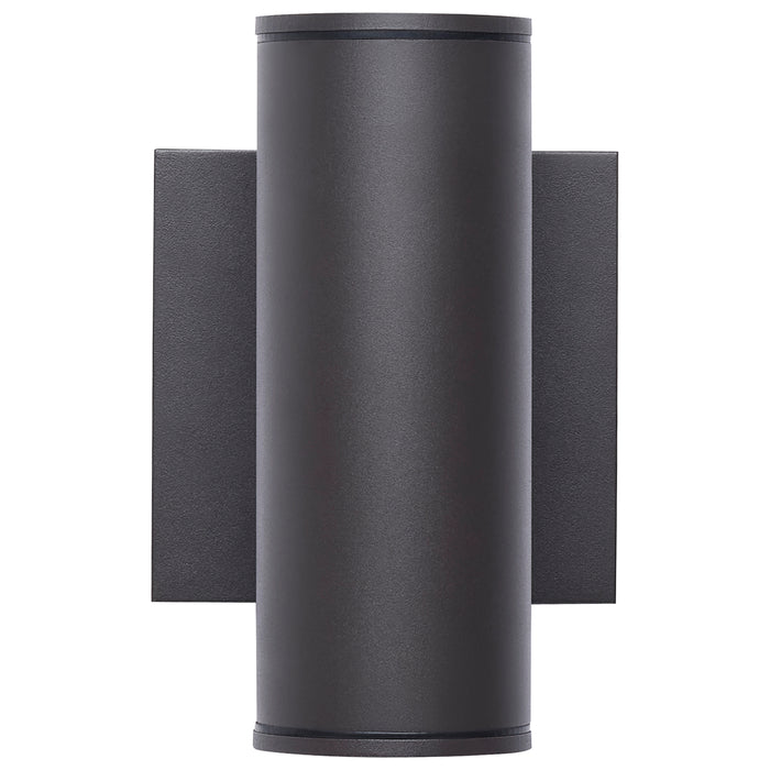 SATCO/NUVO 10W 2-Light Small LED Wall Sconce CCT Selectable 3000K/4000K/5000K 90 CRI Non-Dimmable 120-277V Up And Down Installation Dark Bronze (65-1761)