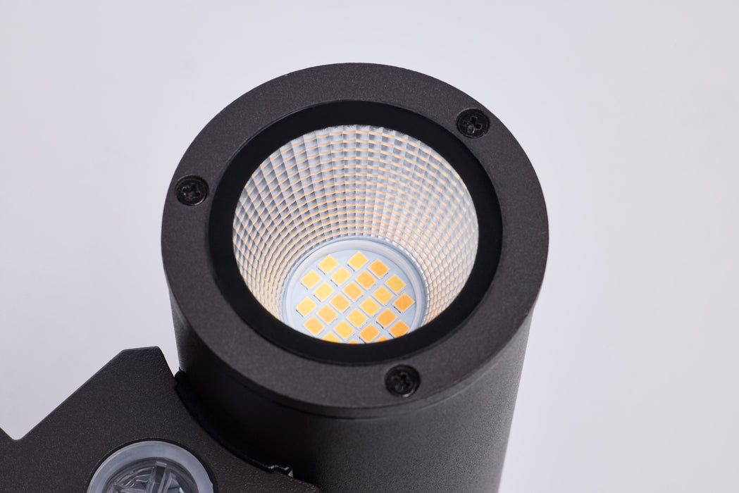 SATCO/NUVO 10W 2-Light Small LED Wall Sconce CCT Selectable 3000K/4000K/5000K 90 CRI Non-Dimmable 120-277V Up And Down Installation Dark Bronze (65-1761)