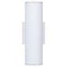 SATCO/NUVO 20W 2-Light Medium LED Wall Sconce CCT Selectable 3000K/4000K/5000K 90 CRI Non-Dimmable 120-277V Up And Down Installation White (65-1762)