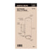 SATCO/NUVO 20W 2-Light Medium LED Wall Sconce CCT Selectable 3000K/4000K/5000K 90 CRI Non-Dimmable 120-277V Up And Down Installation White (65-1762)