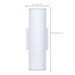 SATCO/NUVO 20W 2-Light Medium LED Wall Sconce CCT Selectable 3000K/4000K/5000K 90 CRI Non-Dimmable 120-277V Up And Down Installation White (65-1762)