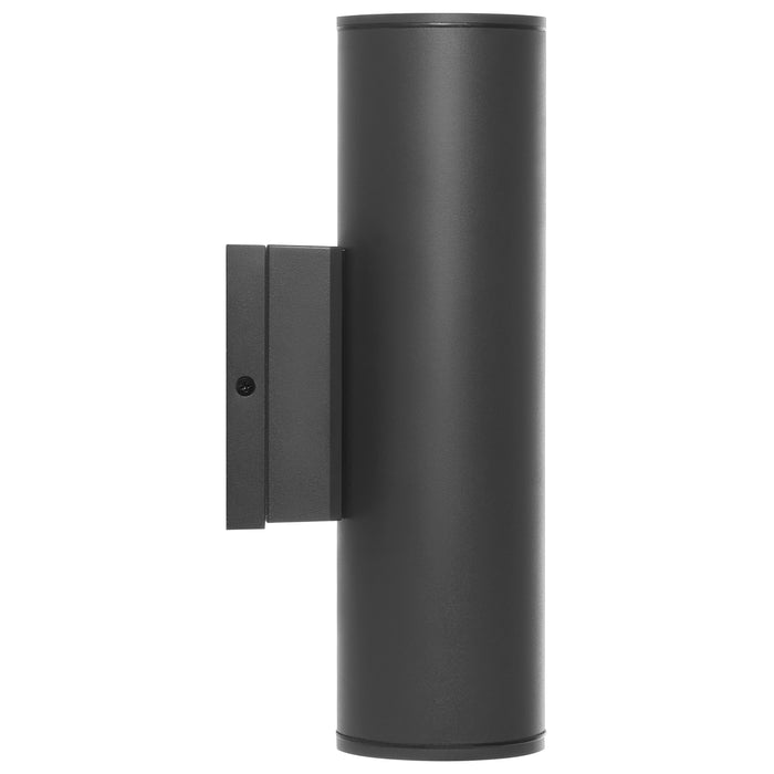 SATCO/NUVO 20W 2-Light Medium LED Wall Sconce CCT Selectable 3000K/4000K/5000K 90 CRI Non-Dimmable 120-277V Up And Down Installation Black (65-1763)
