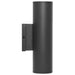 SATCO/NUVO 20W 2-Light Medium LED Wall Sconce CCT Selectable 3000K/4000K/5000K 90 CRI Non-Dimmable 120-277V Up And Down Installation Black (65-1763)