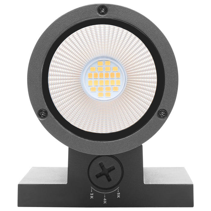SATCO/NUVO 20W 2-Light Medium LED Wall Sconce CCT Selectable 3000K/4000K/5000K 90 CRI Non-Dimmable 120-277V Up And Down Installation Black (65-1763)