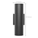 SATCO/NUVO 20W 2-Light Medium LED Wall Sconce CCT Selectable 3000K/4000K/5000K 90 CRI Non-Dimmable 120-277V Up And Down Installation Black (65-1763)