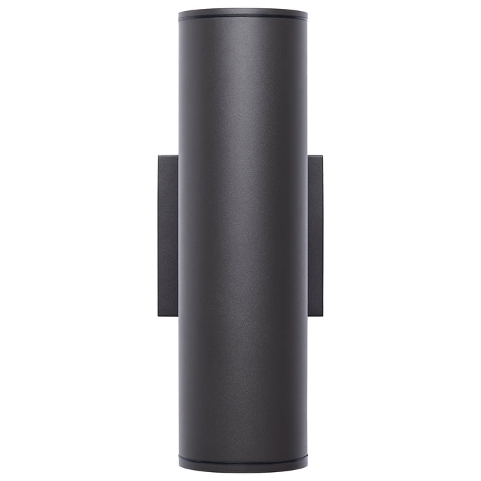 SATCO/NUVO 20W 2-Light Medium LED Wall Sconce CCT Selectable 3000K/4000K/5000K 90 CRI Non-Dimmable 120-277V Up And Down Installation Dark Bronze (65-1764)