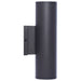 SATCO/NUVO 20W 2-Light Medium LED Wall Sconce CCT Selectable 3000K/4000K/5000K 90 CRI Non-Dimmable 120-277V Up And Down Installation Dark Bronze (65-1764)