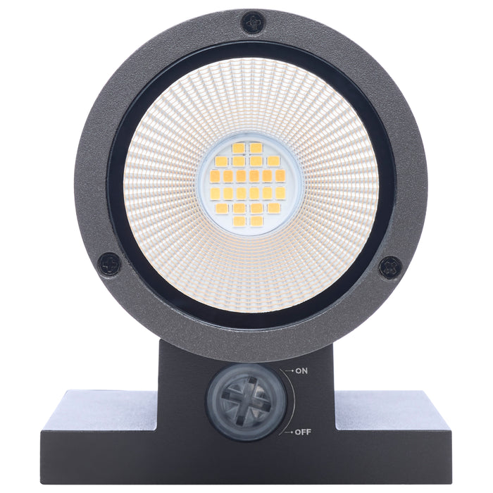 SATCO/NUVO 20W 2-Light Medium LED Wall Sconce CCT Selectable 3000K/4000K/5000K 90 CRI Non-Dimmable 120-277V Up And Down Installation Dark Bronze (65-1764)