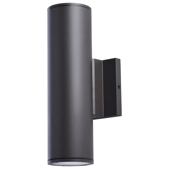 SATCO/NUVO 20W 2-Light Medium LED Wall Sconce CCT Selectable 3000K/4000K/5000K 90 CRI Non-Dimmable 120-277V Up And Down Installation Dark Bronze (65-1764)
