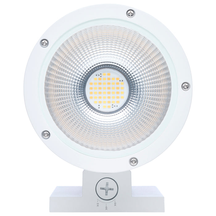 SATCO/NUVO 36W 2-Light Large LED Wall Sconce CCT Selectable 3000K/4000K/5000K 90 CRI Non-Dimmable 120-277V Up And Down Installation White (65-1765)