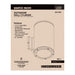 SATCO/NUVO 36W 2-Light Large LED Wall Sconce CCT Selectable 3000K/4000K/5000K 90 CRI Non-Dimmable 120-277V Up And Down Installation Black (65-1766)