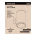 SATCO/NUVO 36W 2-Light Large LED Wall Sconce CCT Selectable 3000K/4000K/5000K 90 CRI Non-Dimmable 120-277V Up And Down Installation Dark Bronze (65-1767)