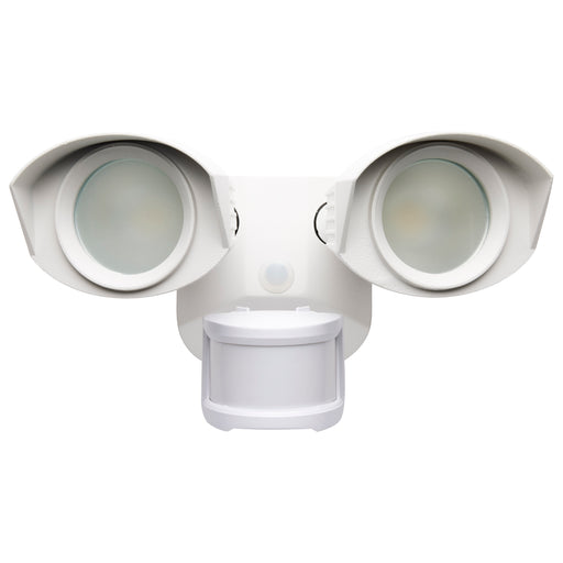 SATCO/NUVO LED Security Light Dual Head White Finish 3000K Motion Sensor (65-211)