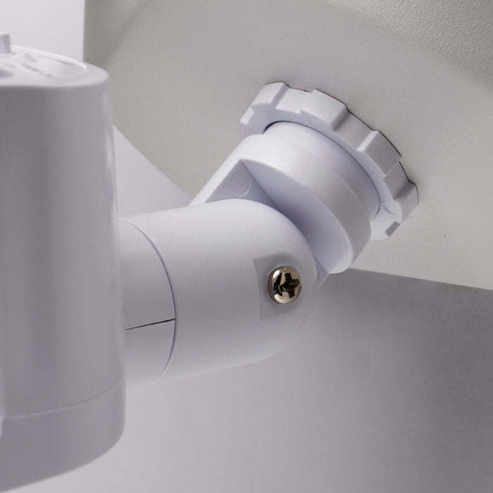 SATCO/NUVO LED Security Light Dual Head White Finish 3000K Motion Sensor (65-211)