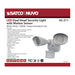 SATCO/NUVO LED Security Light Dual Head White Finish 3000K Motion Sensor (65-211)