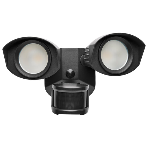 SATCO/NUVO LED Security Light Dual Head Black Finish 3000K Motion Sensor (65-215)